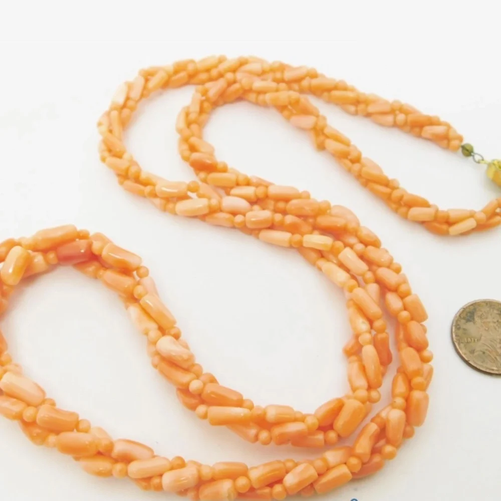 CORAL Vintage Necklaces (Two)